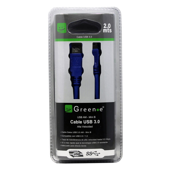 Cable USB 2.0 Am- Am de 2Mts - Imagen 3
