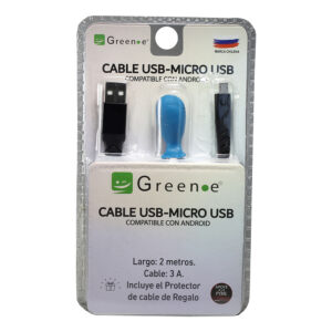 Cable USB a Micro USB (Android) de 2Mts