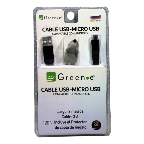 Cable USB a Micro USB (Android) de 2Mts - Imagen 4