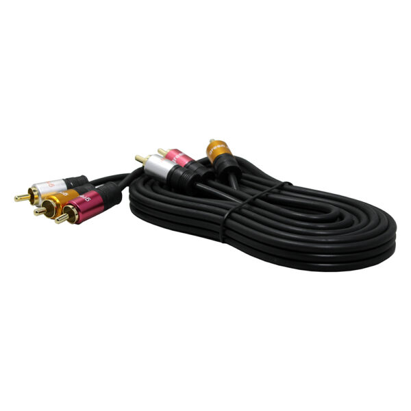 Cable Audio Stereo y Video 3RCA A 3RCA de 2 Mts. - Imagen 2