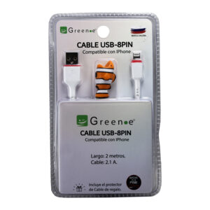 Cable IPhone USB de 2 Mt.