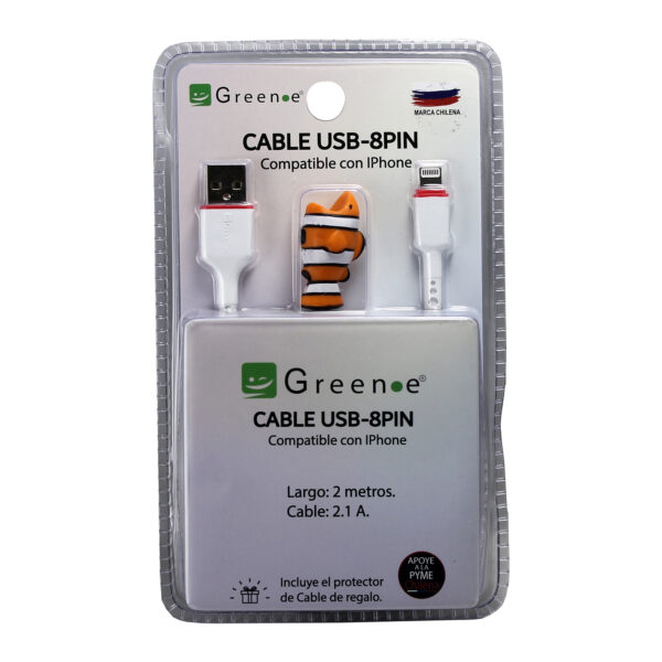 Cable IPhone USB de 2 Mt.