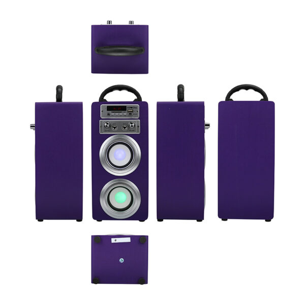 PARLANTE KARAOKE HIP-HOP / MIC SP-K08 MORADO - Imagen 3
