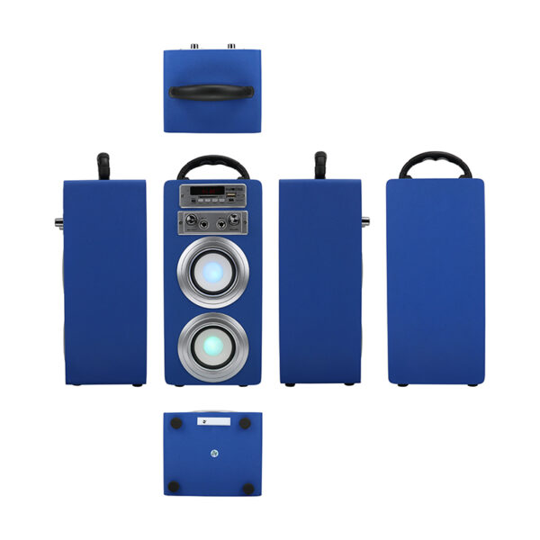 PARLANTE KARAOKE HIP-HOP / MIC SP-K08 AZUL - Imagen 4