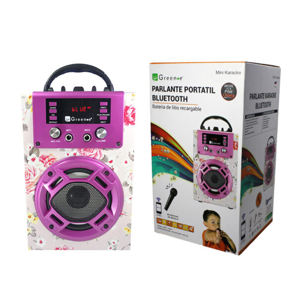 Parlante Mini Karaoke Bluetooth Rosal - Imagen 3