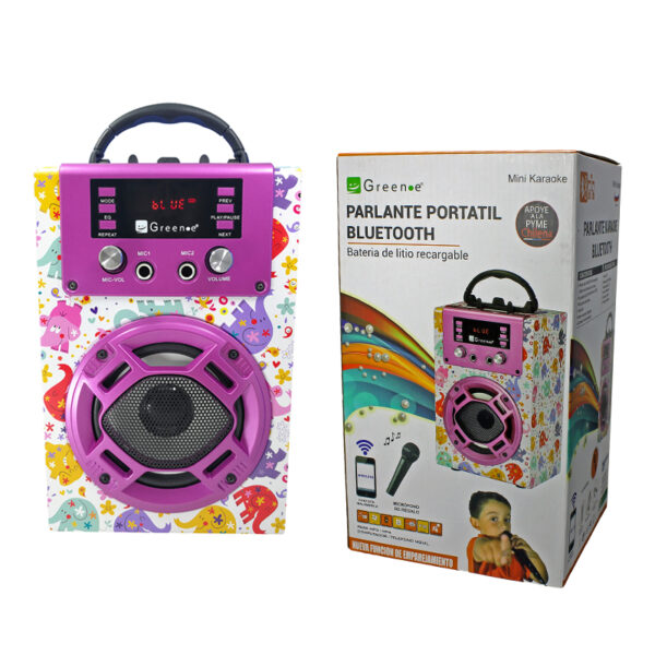 Parlante Infantil Mini Karaoke Bluetooth Elefantitos - Imagen 3