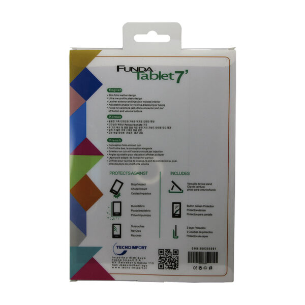FUNDA TABLET 7" ECOCUERO NEGRA - Imagen 4