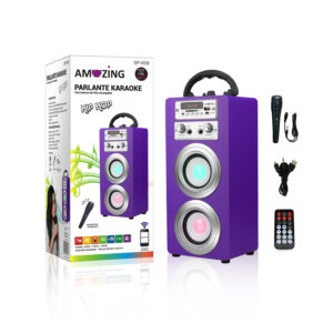 PARLANTE KARAOKE HIP-HOP / MIC SP-K08 MORADO