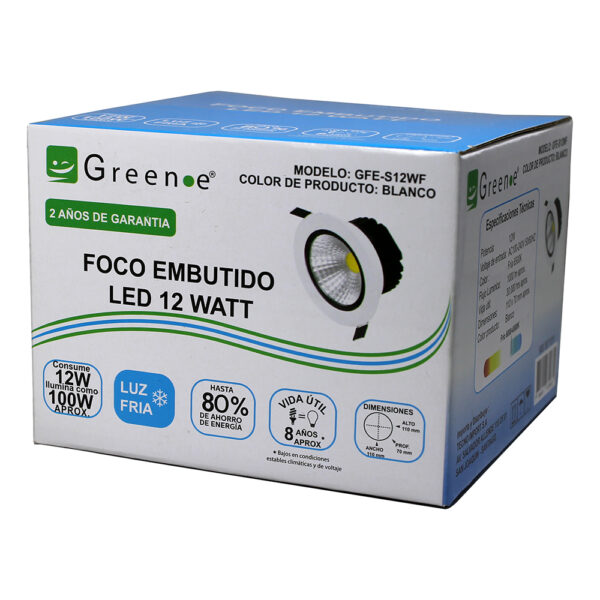 foco embutido led