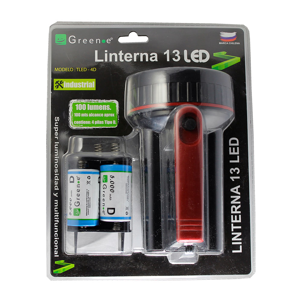 Linterna Led 13 4D Green E