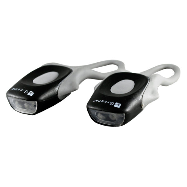 Luces para bicicleta. Set de 2 unidades LED. Negras - Imagen 2