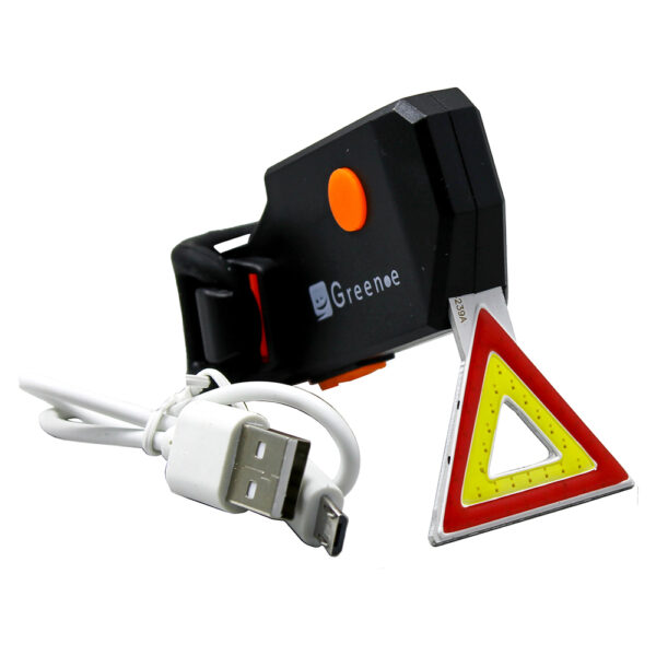Luz recargable para bicicleta