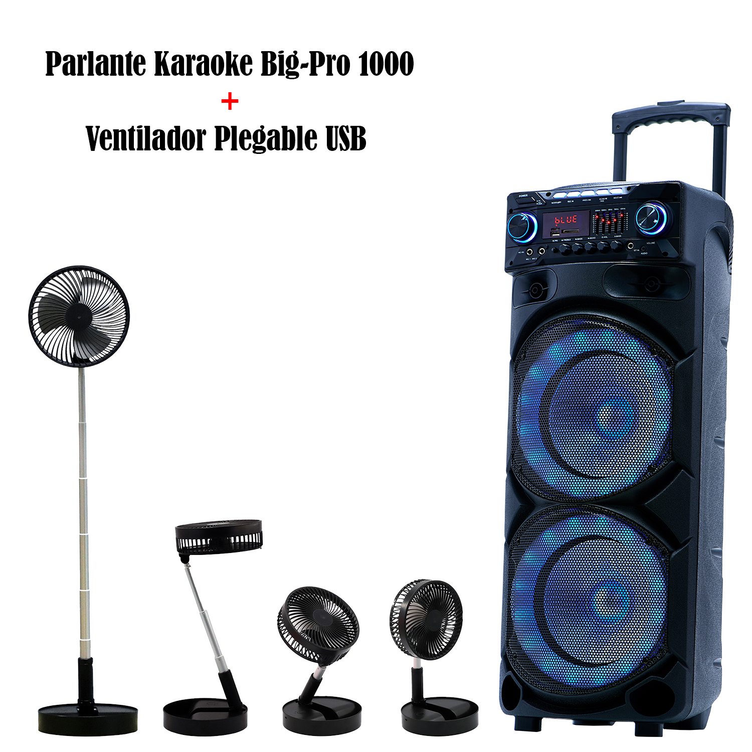 Parlante Bluetooth con karaoke Big Pro 1000