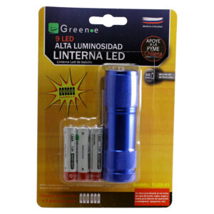 Linterna led. Aluminio. Green-e