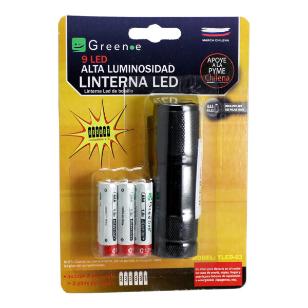 Linterna led. Aluminio. Green-e - Imagen 3