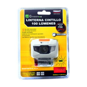Linterna Cintillo LED. 100 lúmenes. Green-e