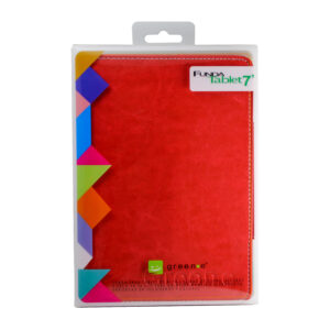 FUNDA TABLET 7" ECOCUERO ROJA