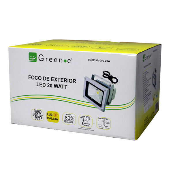 Focos exterior led de 20w. Luz Cálida x 4 Unidades - Imagen 3
