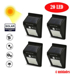 Foco Led solar x 4 unidades. Green e