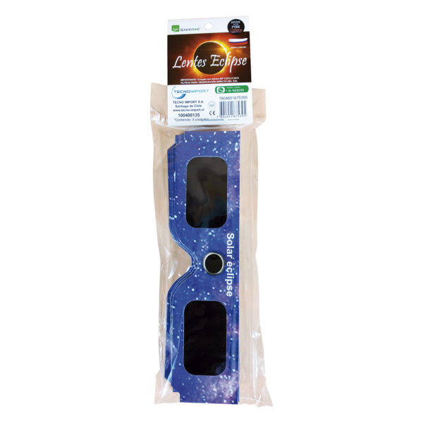 Lentes Eclipse Solar x 5 Unidades