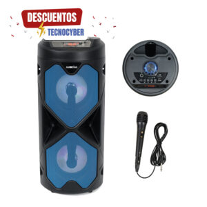 Parlante Bluetooth karaoke inalámbrico. Big Pro 500. Blue
