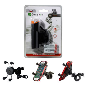 Luz delantera Bicicleta + Soporte Universal SmartPhone