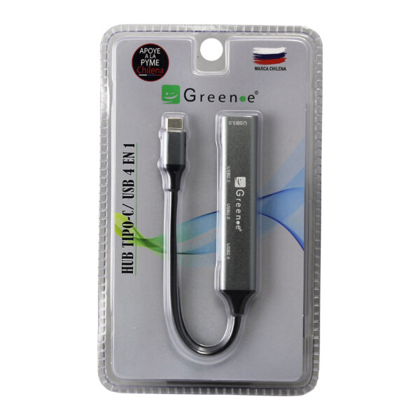 Adaptador HUB USB Tipo C con 4 Puertos USB
