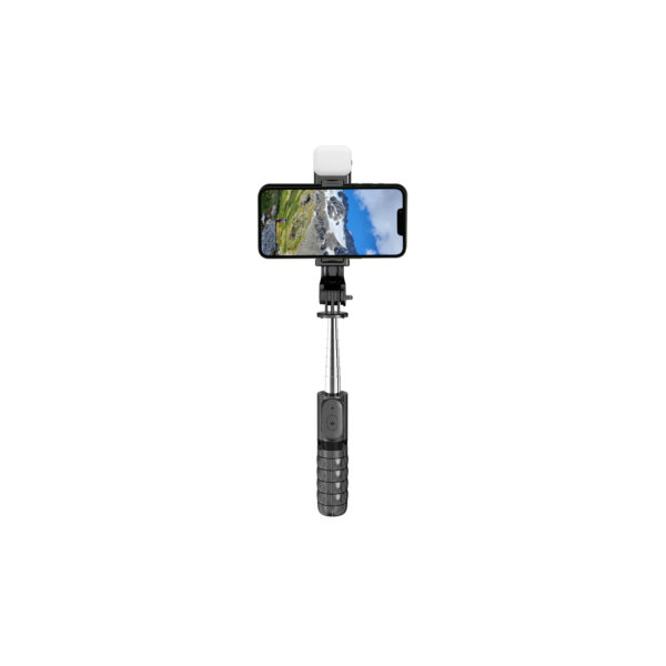 Bastón Selfie Trípode con luz LED control remoto Bluetooth Q11s - Imagen 6