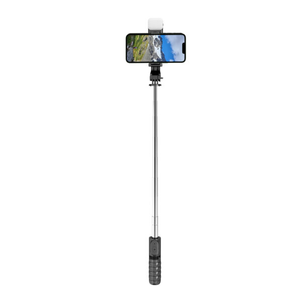 Bastón Selfie Trípode con luz LED control remoto Bluetooth Q11s - Imagen 7