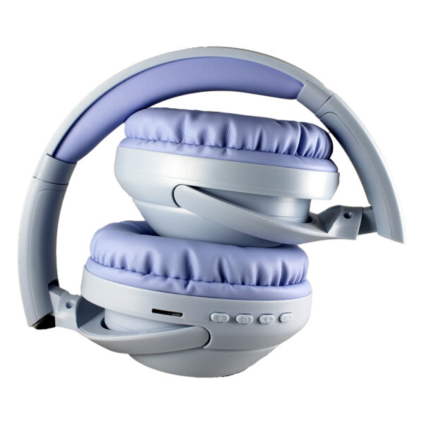 Audífono JST-35A Super Bass / Bluetooth 5.3 celeste - Imagen 4